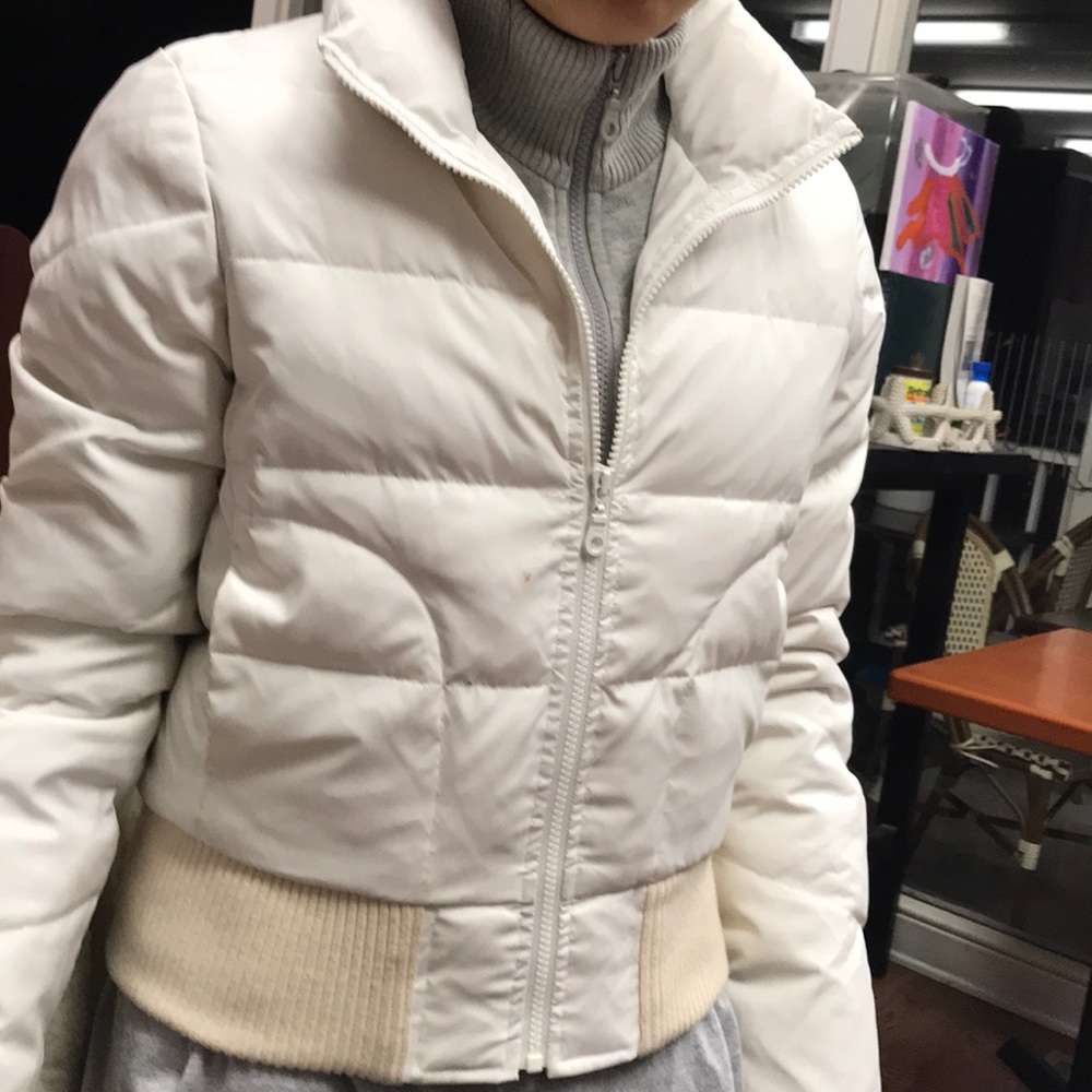 Vince white puffy double lining winter jacket